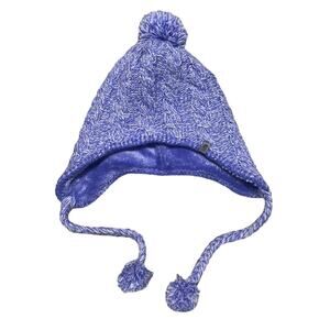 Winter hat from the north face purple knit fleece lined